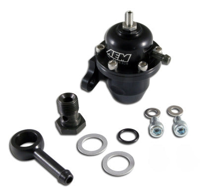 25-304BK AEM 96-97 Acura CL / 94-97 Accord / 96-00 Civic Ex Black Adjustable Fuel Pressure Regulator