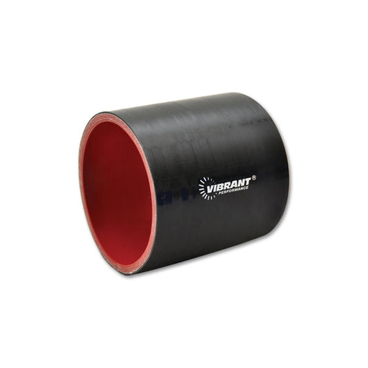 Straight Hose Coupler, 3.00" I.D. x 3.00" long - Black