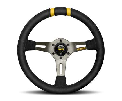 R1907/33S Momo MODDRIFT Steering Wheel 330 mm - Black Suede/Anth Spokes/2 Stripes